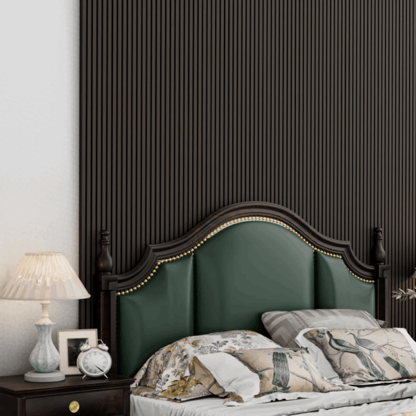 Decorative Acoustic Wall Panels Deep Brown Style, MDF (2-Pieces/31.17 sq.ft.)