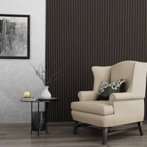 Decorative Acoustic Wall Panels Steel black Style, MDF (2-Pieces/31.17 sq.ft.)